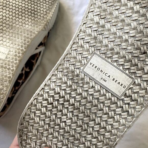 Veronica Beard 8.5 tan Panelle Leopard Print Slip On Sneakers - Picture 7 of 7